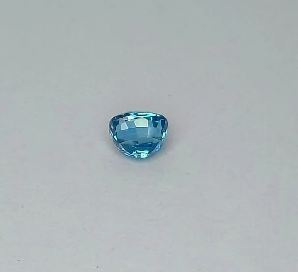 3.02ct Natural Blue Zircon Cushion Cut Loose Gemstone From Cambodia — view 2